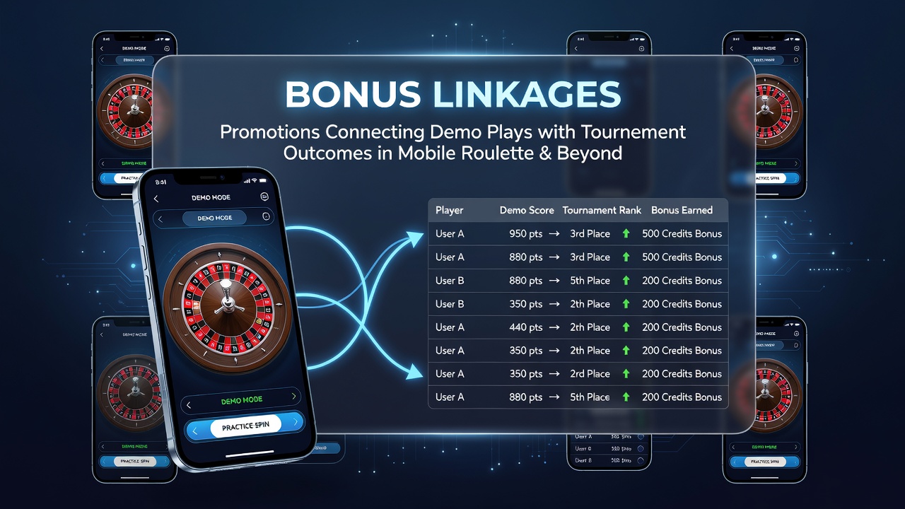 Close-up of mobile tournament leaderboard with bonus indicators earned from demo play