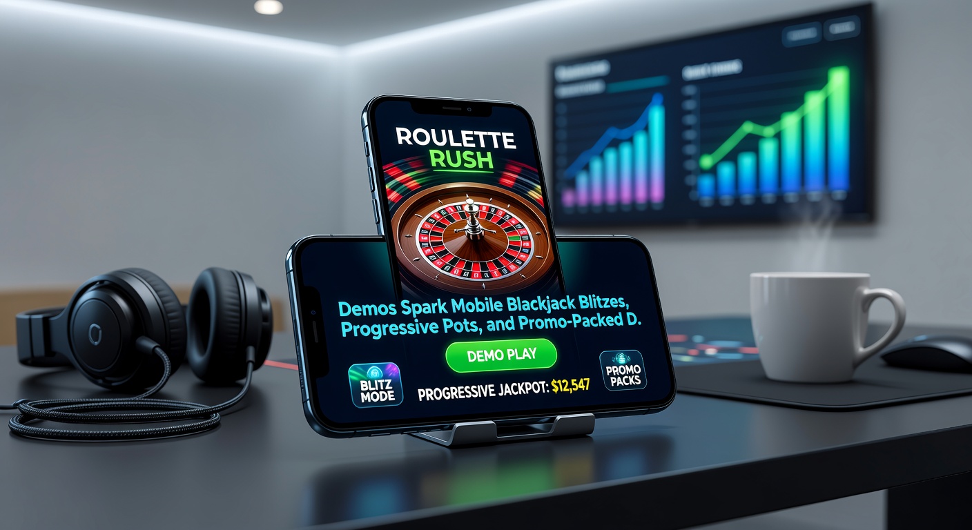 Vibrant progressive jackpot meter rising next to live dealer blackjack table, showcasing promo overlays and mobile interfaces