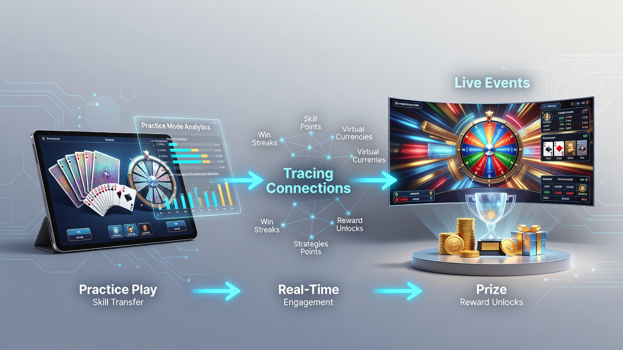 Live tournament screen displaying card and wheel game participants competing for prize incentives with real-time updates